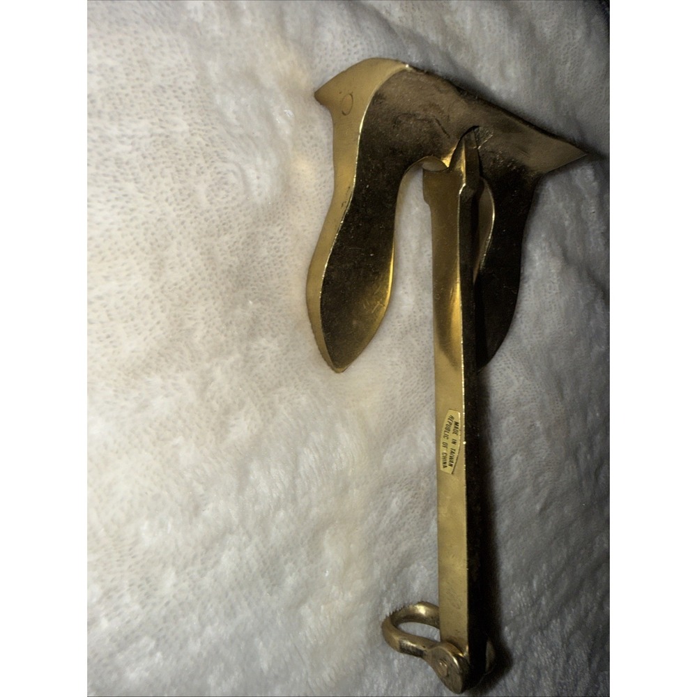 Greek Chandris Cruise Lines Solid Brass Swiveling Anchor 6.5" Paperweight